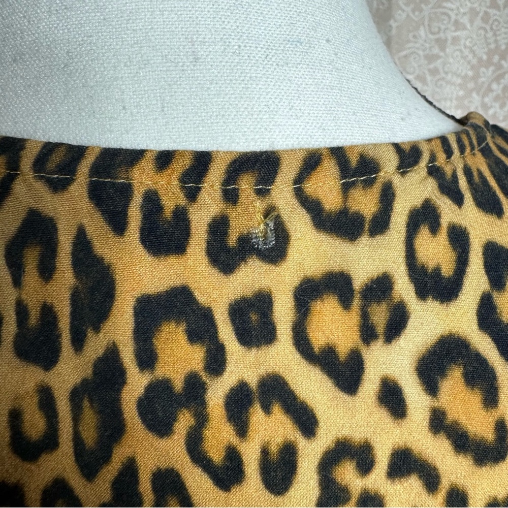 Vix Paula Hermanny Leopard Animal Print Swim Coverup Size Large - Picture 13 of 13